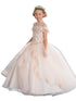 Girls Multi Colors Off-Shoulder Sparkle Ball Gown Dress 3-16 - SophiasStyle.com